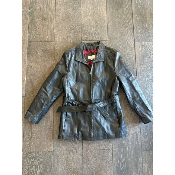 Croft & Barrow Vintage Leather Jacket Women's Size L - Picture 1 of 4